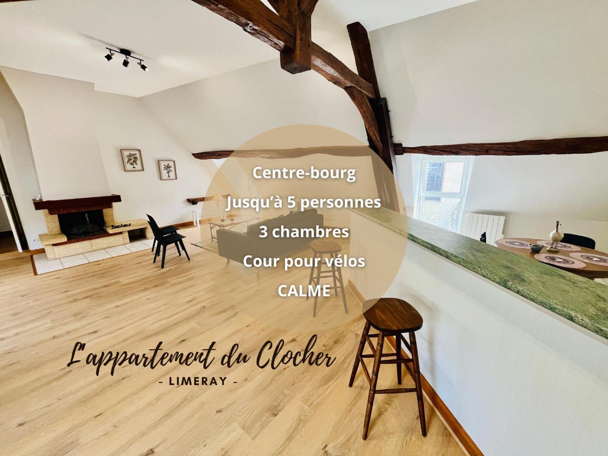 Centre-Bourg, Calme, Familial, L'Appart Du Clocher Limeray Exteriér fotografie